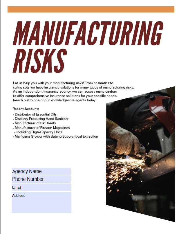 Manufacturing Risks